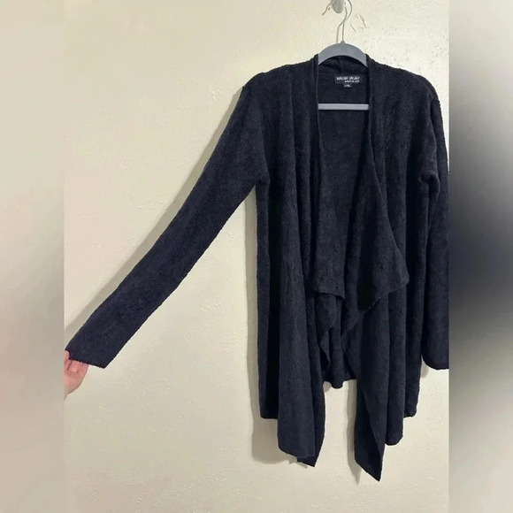 Barefoot Dreams Dark Navy Blue Bamboo Chic Lite Calypso Cardigan Wrap L/XL - Picture 4 of 9